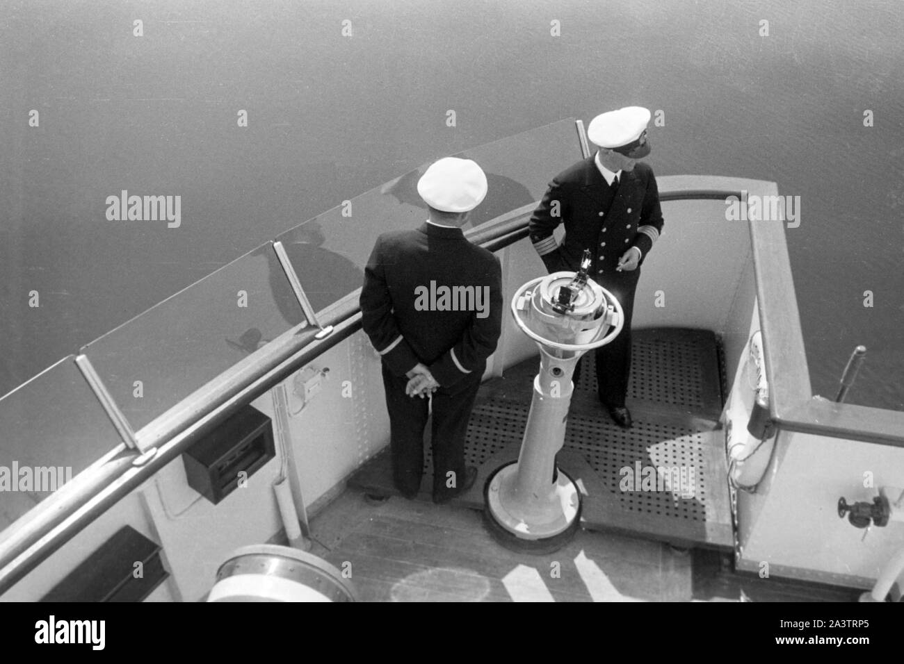 An Deck der Kaiser, Seedienst Ostpreußen, 1934-1939. On board of the Kaiser, Naval Services East Prussia, 1934-1939. Stock Photo