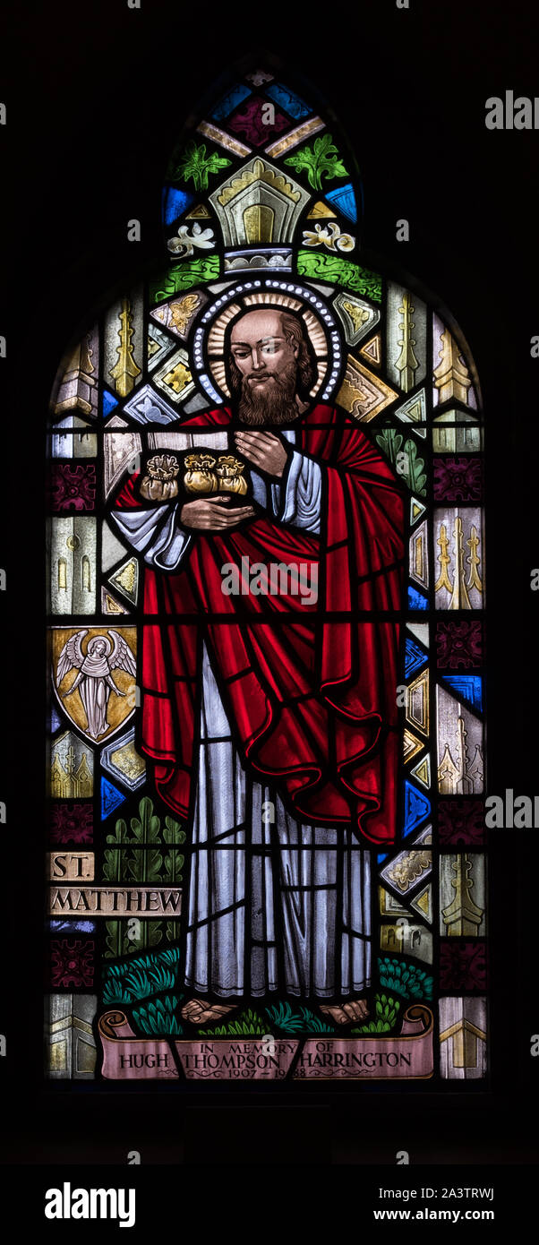 The Harrington Window, a stainedglass window at St. Matthew's