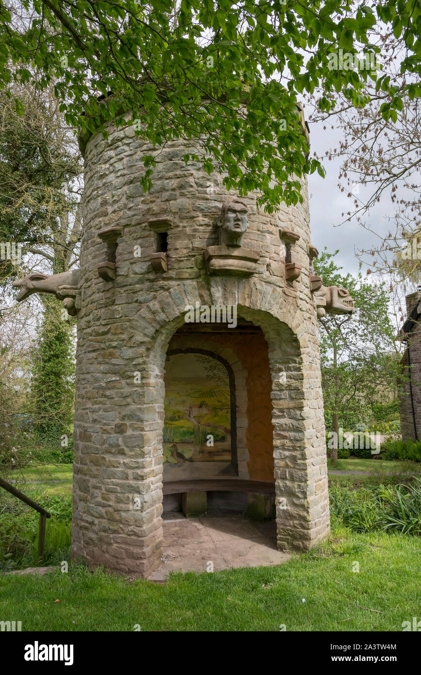 Westonbury Mill Water gardens, Kington, Herefordshire, England Stock