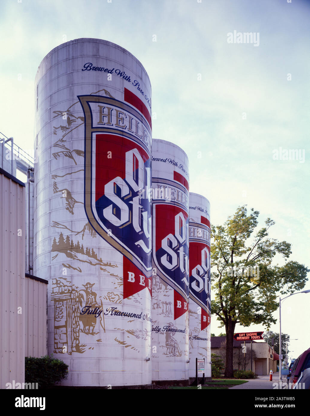 The World's Largest SixPack tanks at the G. Heilemann Brewing Company
