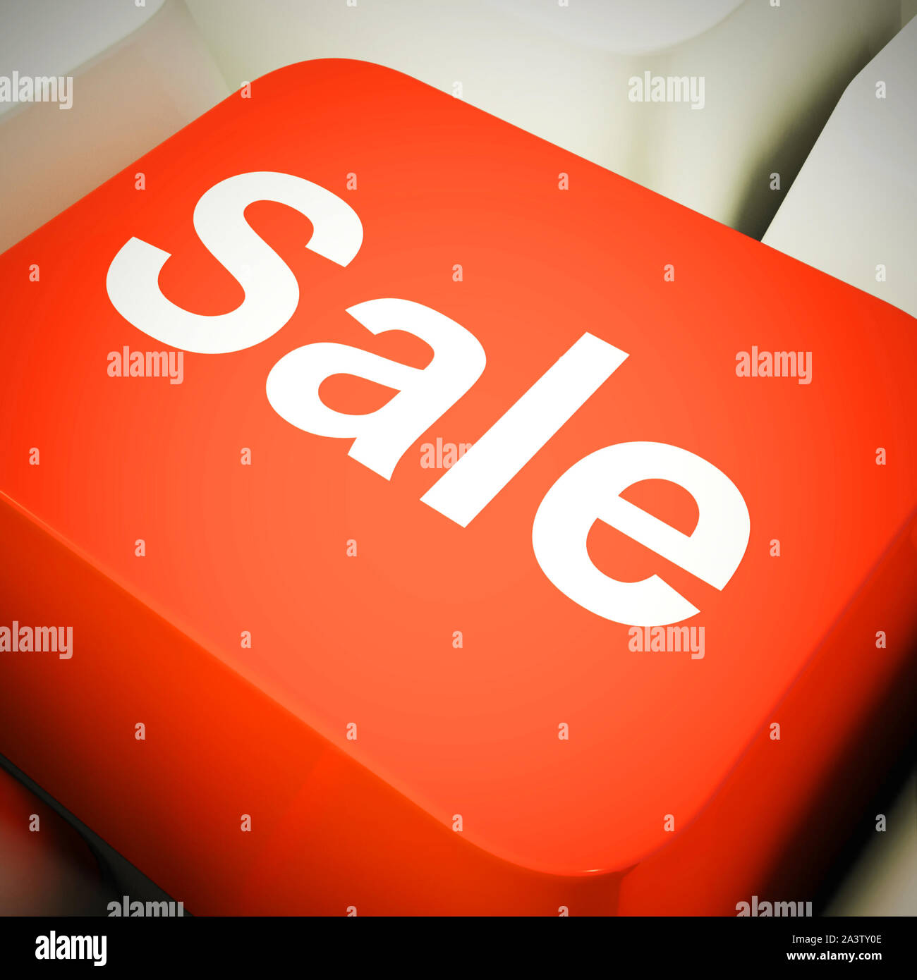 Sale discounts concept icon means best prices and bargains. A reduction in cost or marked down price - 3d illustration Stock Photo