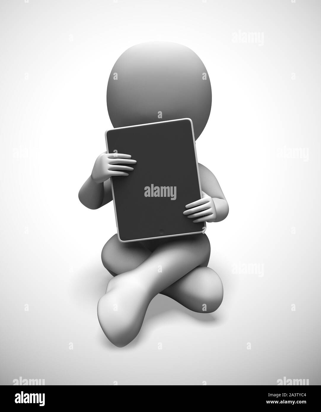 Tablet computer or touchpad for portable data work. Mobile applications