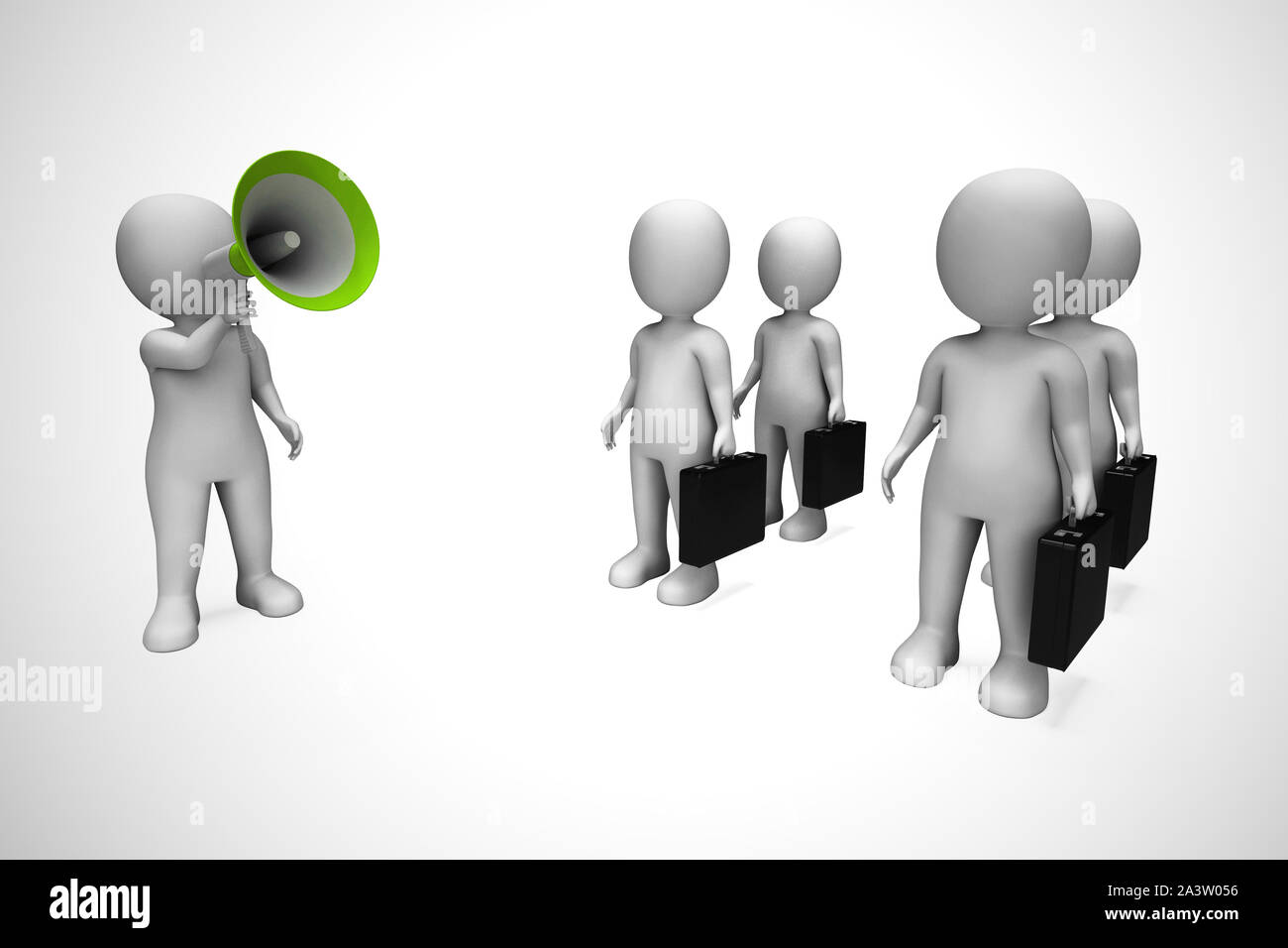 Megaphone used to give opinion announcement or make a speech. Loud