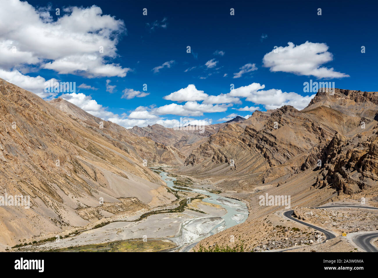 Himalayan Landscape In Himalayas Stock Photo - Alamy