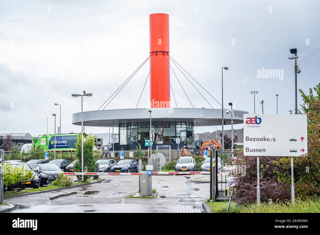 AMSTERDAM, 09-10-2019, AEB garbage processor for the city of Amsterdam ...
