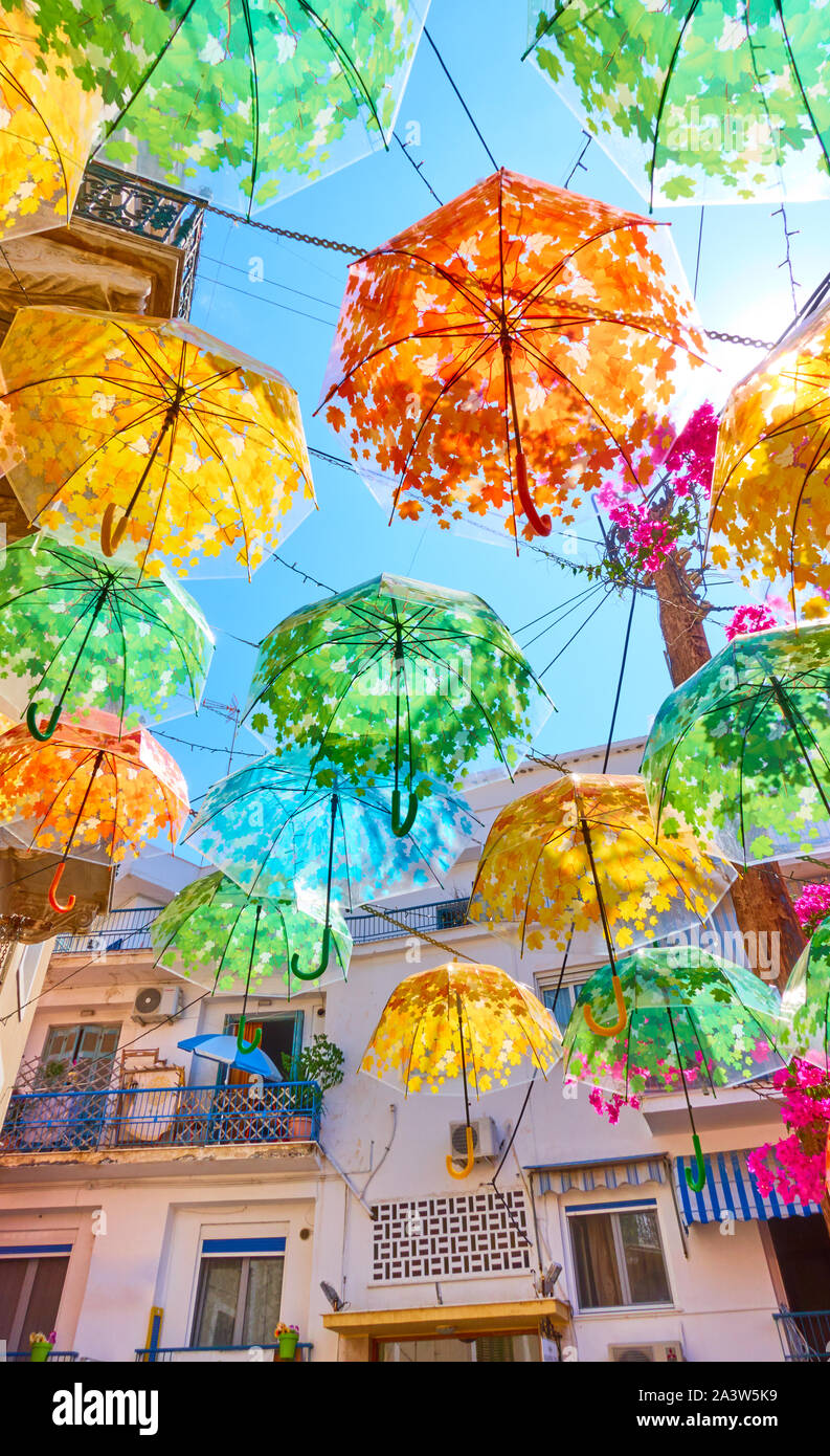 Street decorated with umbrellas hires stock photography and images Alamy