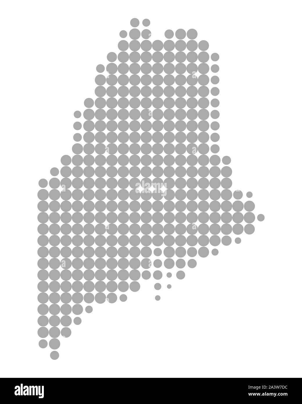 Map of Maine Stock Photo Alamy