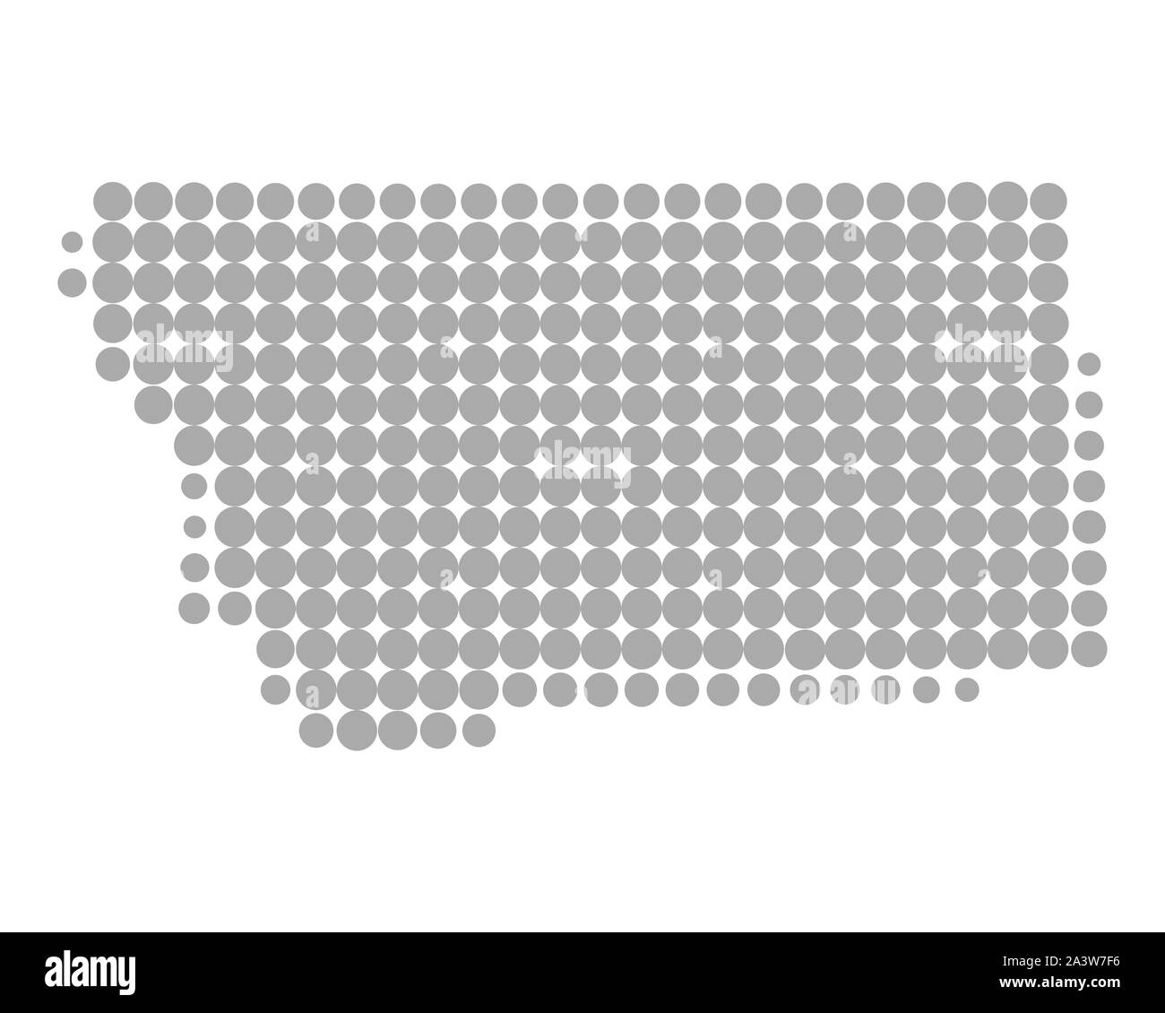 Map of Montana Stock Photo - Alamy
