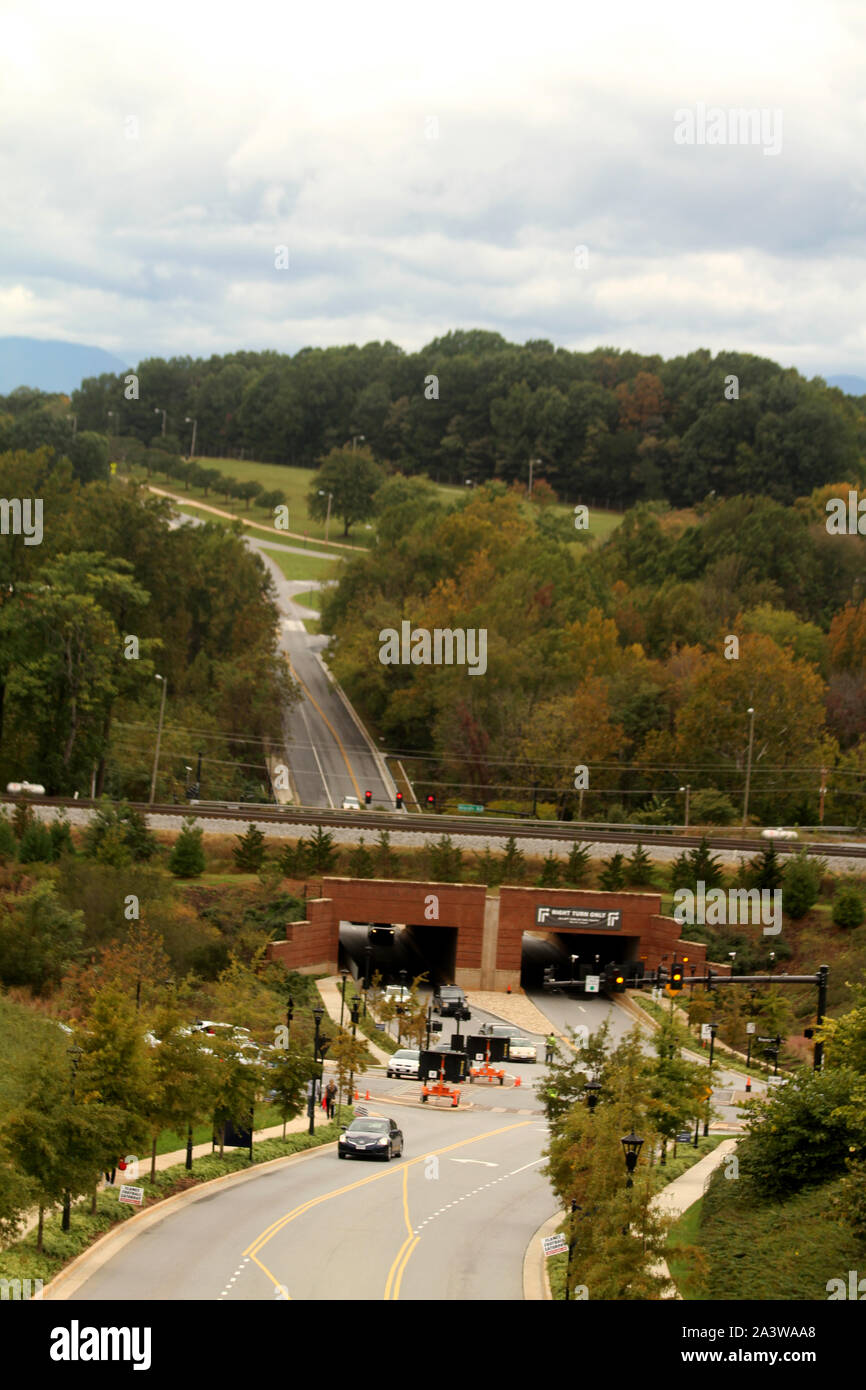 View of the tunnels connecting the LU campus with Wards Rd. and CVCC