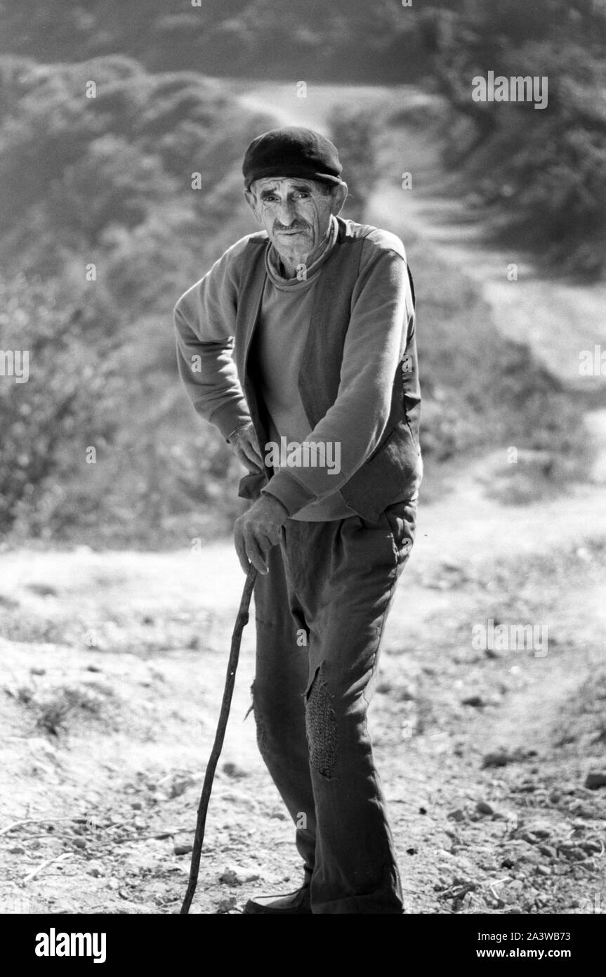 Local Bosnian man in the enclave of Srebrenica during Dutchbat 1 ...
