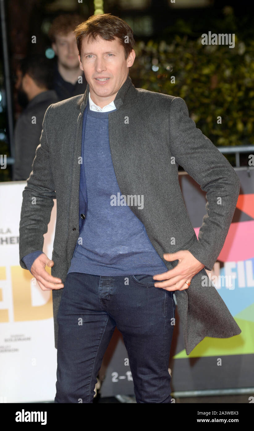 Photo Must Be Credited ©Alpha Press 078237 09/10/2019 James Blunt Greed Premiere during the 63rd BFI LFF London Film Festival 2019 in London Stock Photo