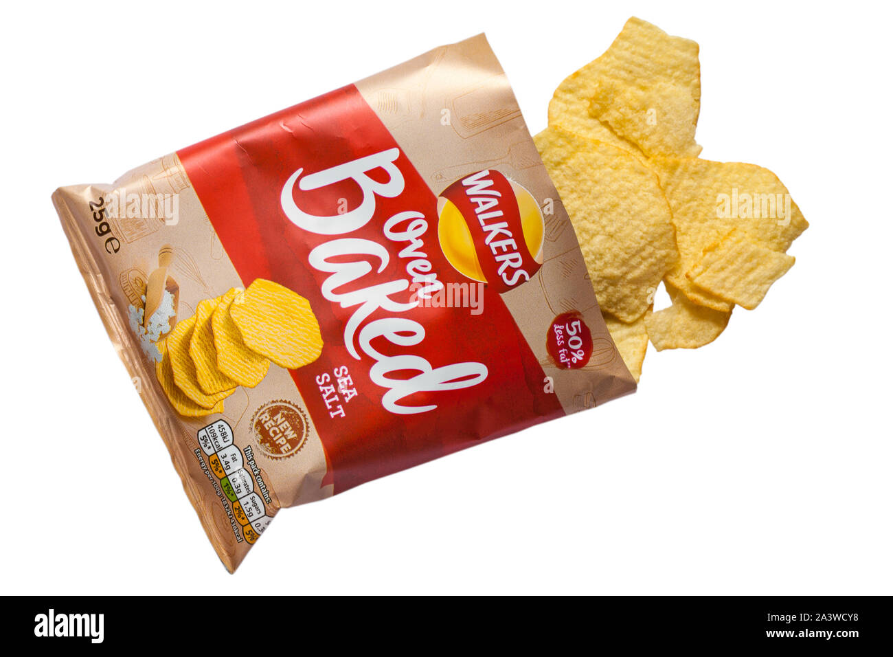 Packet Of Sea Salt Potato Crisps Stock Photos Packet Of Sea Salt