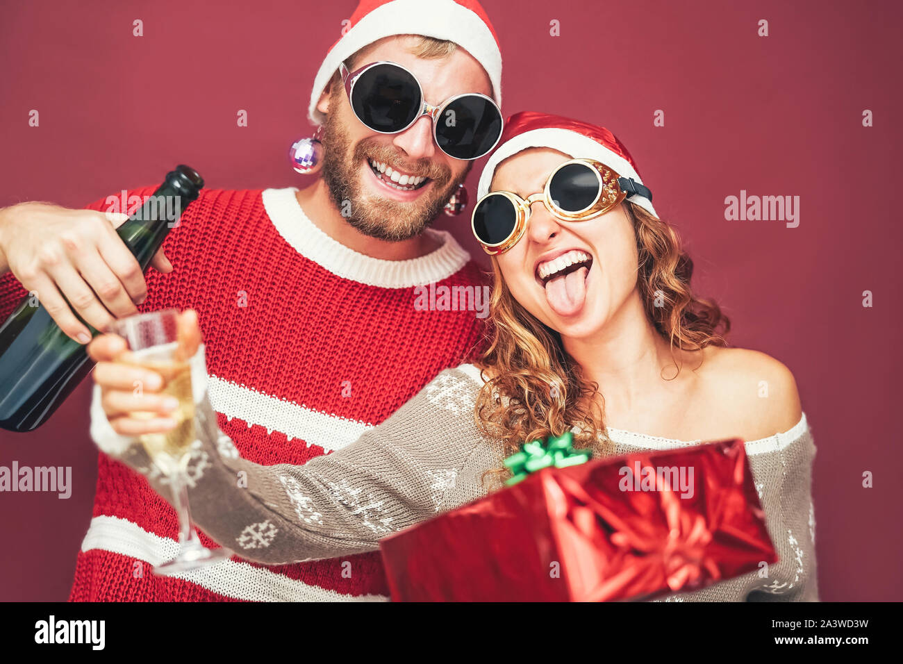 Crazy couple hires stock photography and images Alamy
