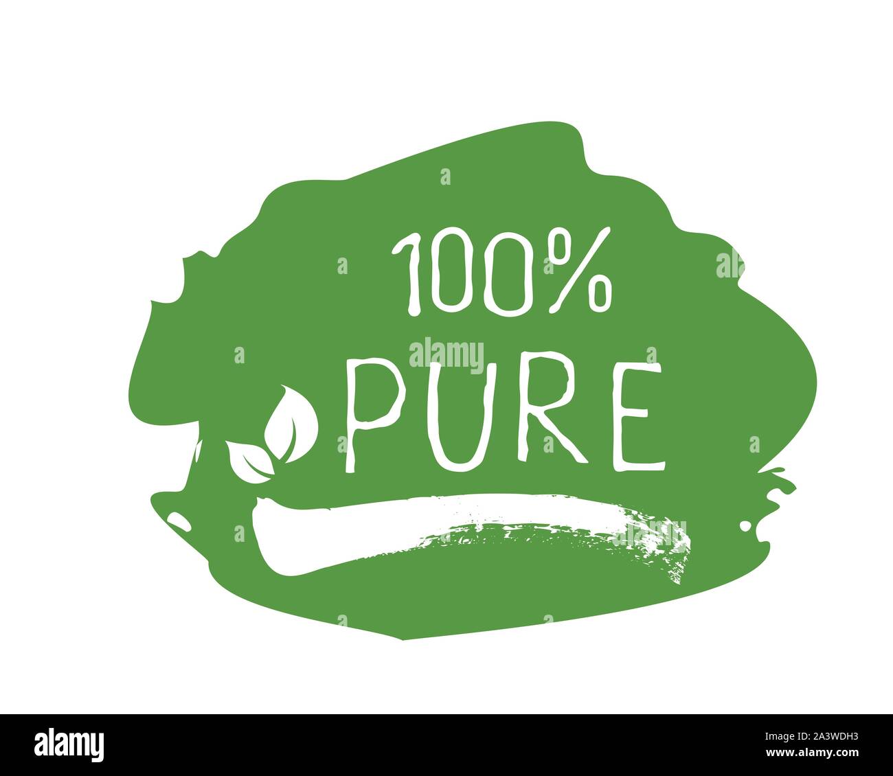 100 Pure label and high quality product badges. Bio healthy Eco food ...