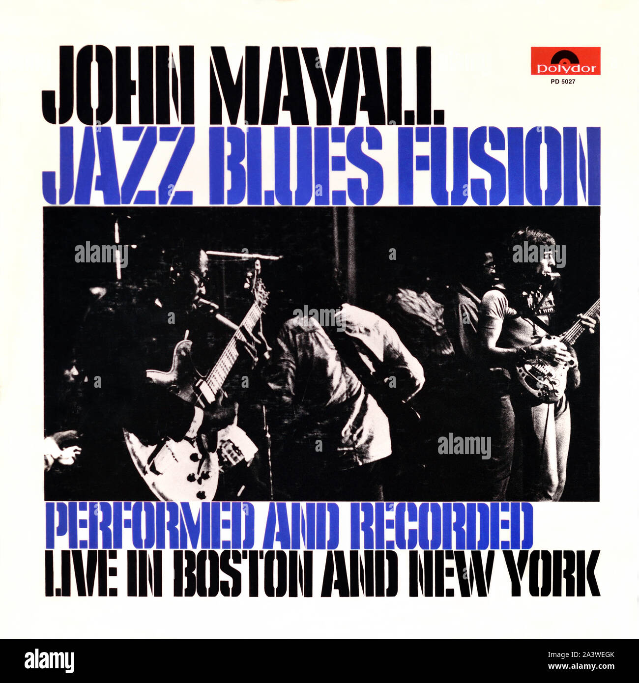 John Mayall - original vinyl album cover - Jazz Blues Fusion - 1972 Stock Photo