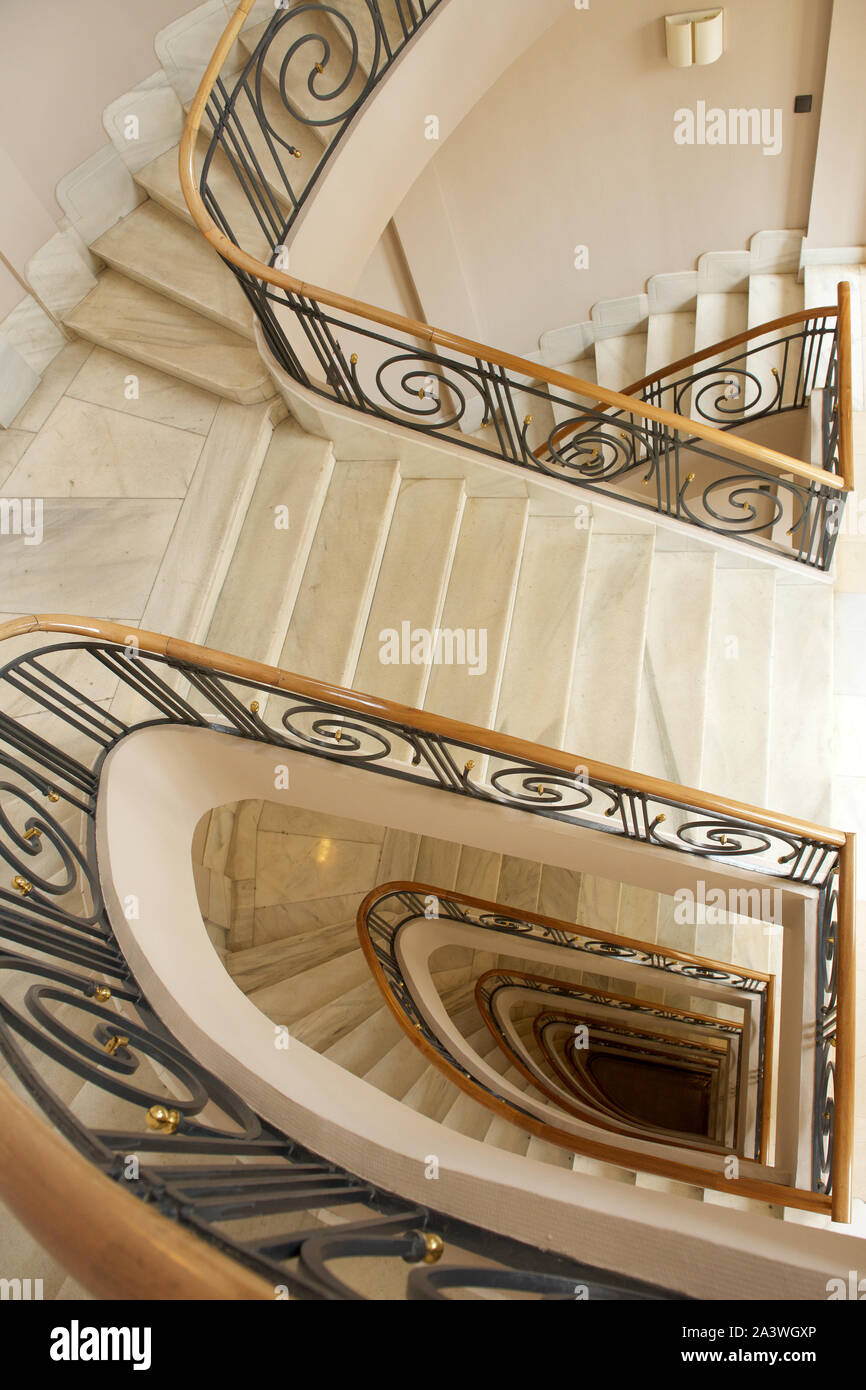 Marble staircase - detail Stock Photo - Alamy