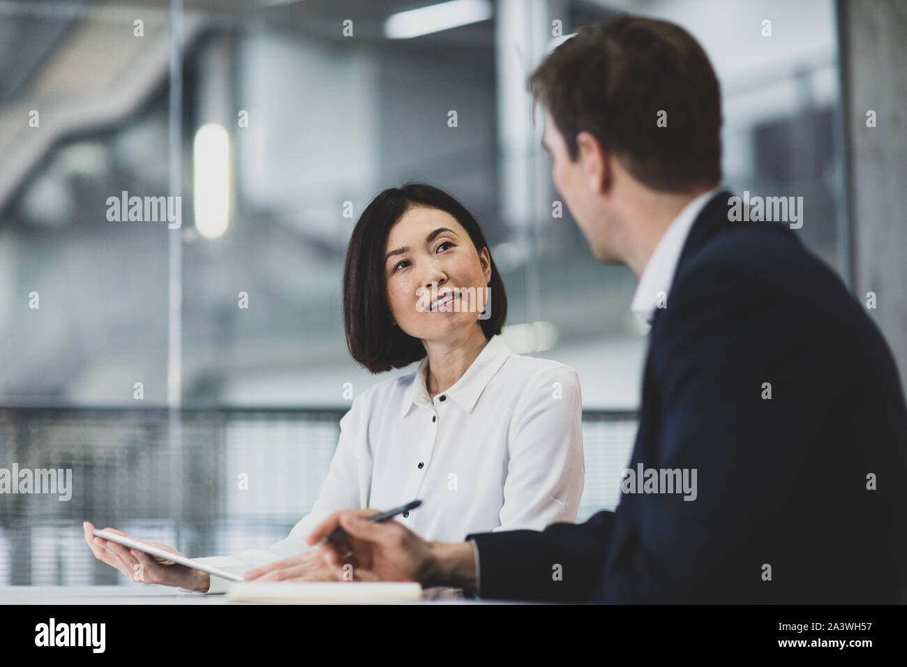 Business presentation in a corporate office Stock Photo