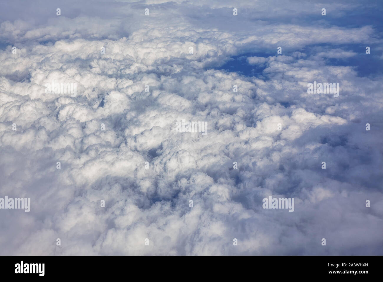 cloudscape background , flying through the white clouds Stock Photo