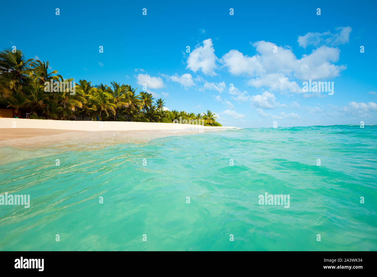 Johnny Cay on the reef of San Andres Island, Colombia, South America Stock Photo