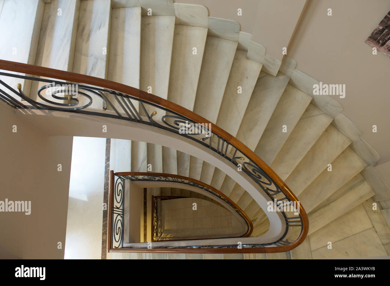 Marble staircase - detail Stock Photo - Alamy