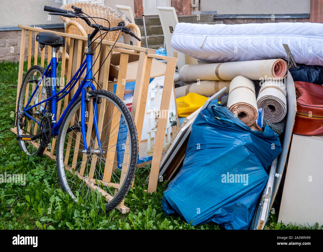 Bulky refuse collection Household waste disposal Stock Photo Alamy