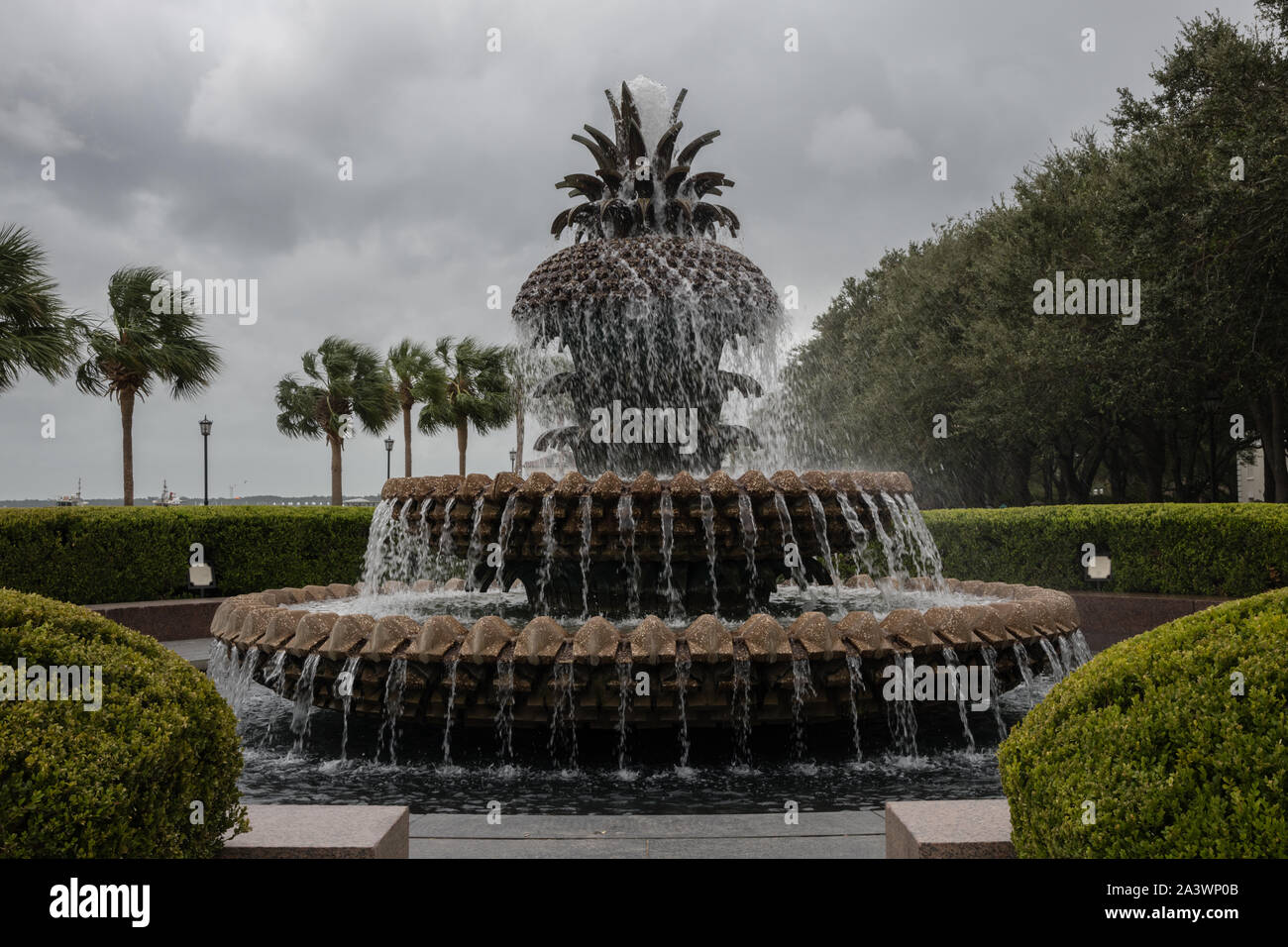 Pineapple Fountain at the Waterfront park in Charleston, South Carolina