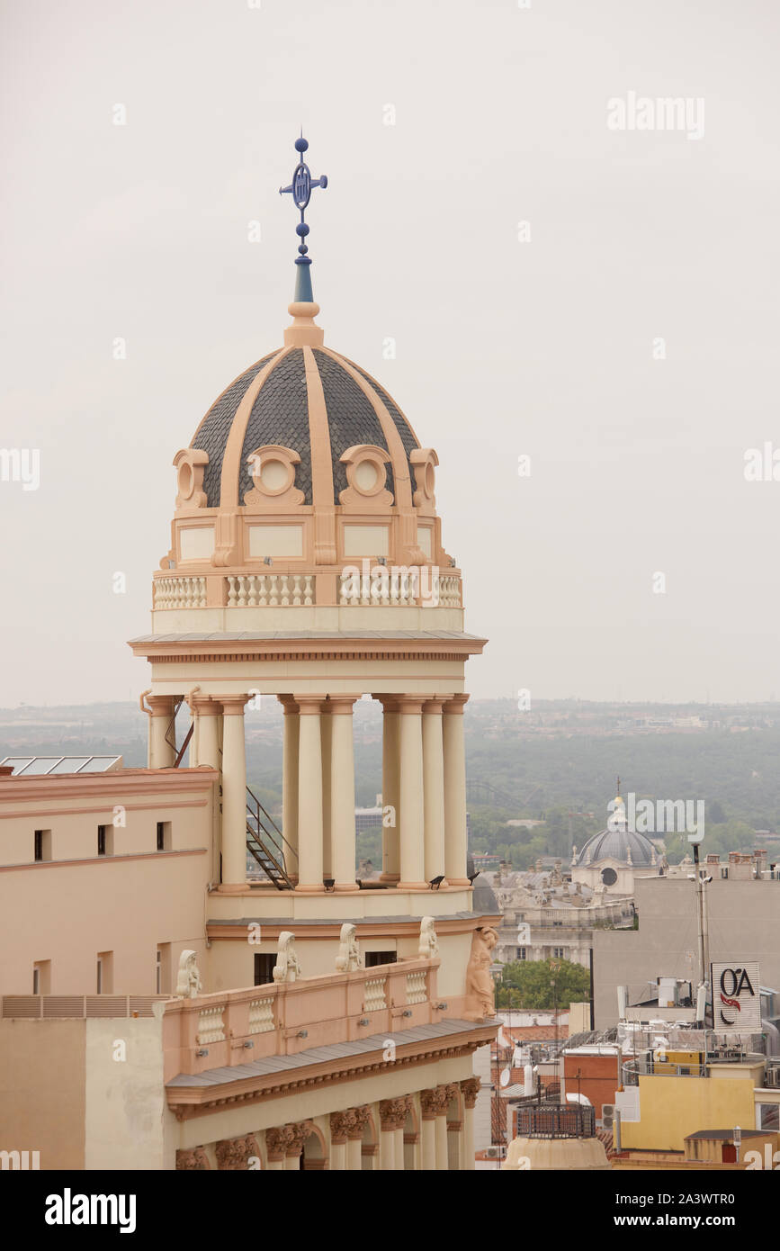 Detail of a tower at rooftop level Stock Photo Alamy