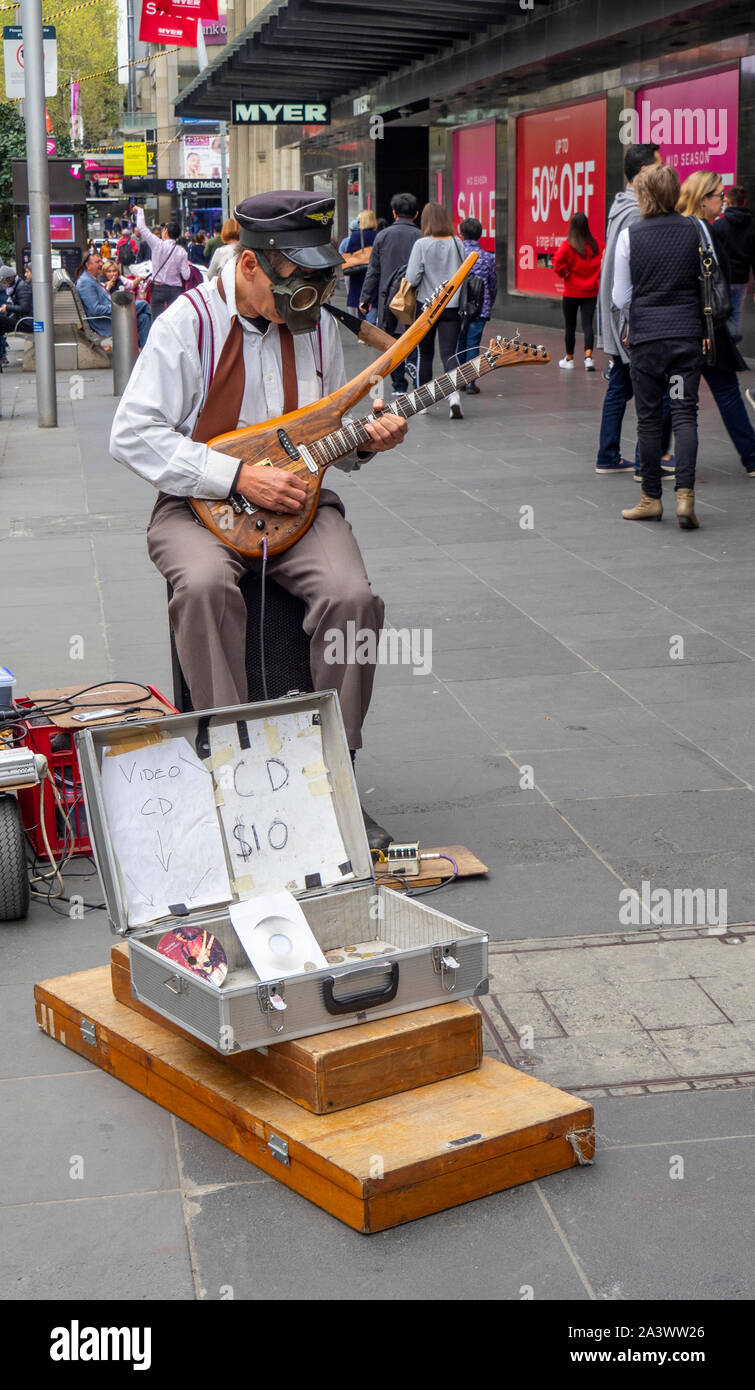 Guitar Player Busking Busker Street High Resolution Stock Photography