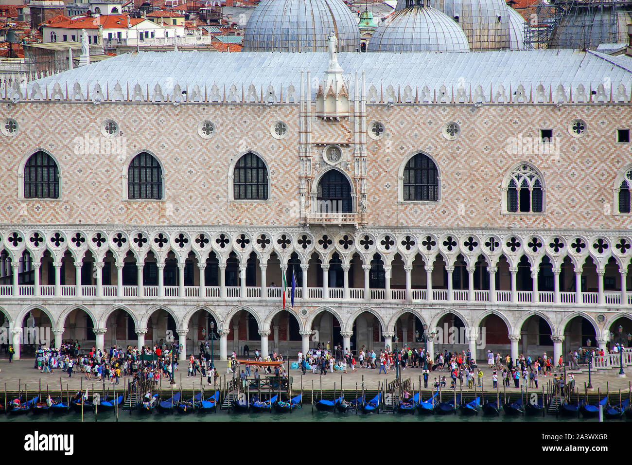 Palazzo Ducale at Piazza San Marco in Venice, Italy. The palace was the residence of the Doge of Venice. Stock Photo