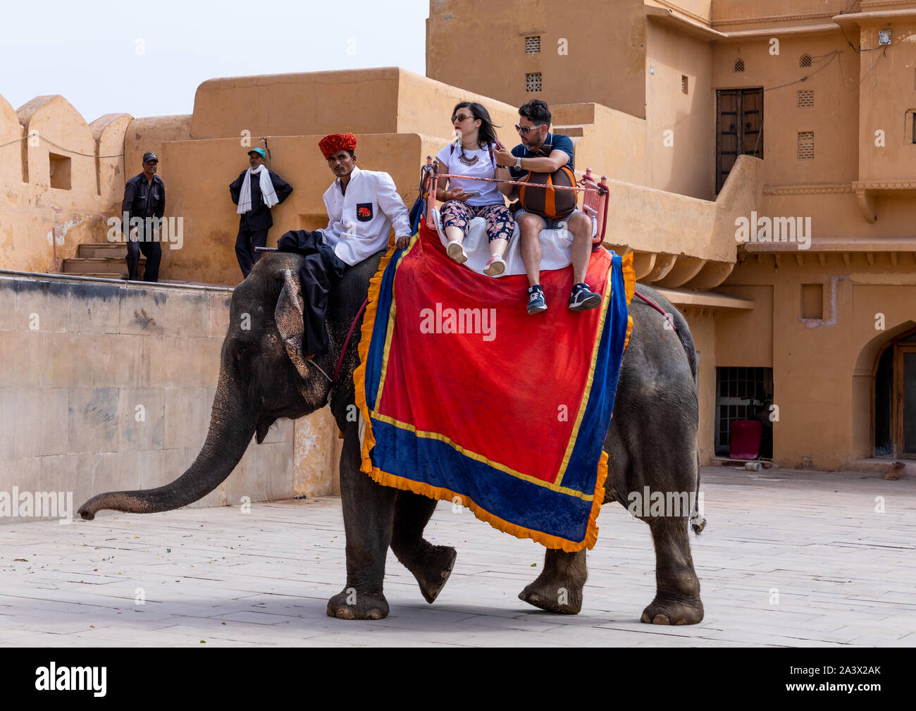 Elephant Ride For Tourists In Amer Fort And Palace Rajasthan Amer India Stock Photo Alamy Elephant Ride For Tourists In Amer Fort And Palace Rajasthan Amer India Stock Photo Alamy