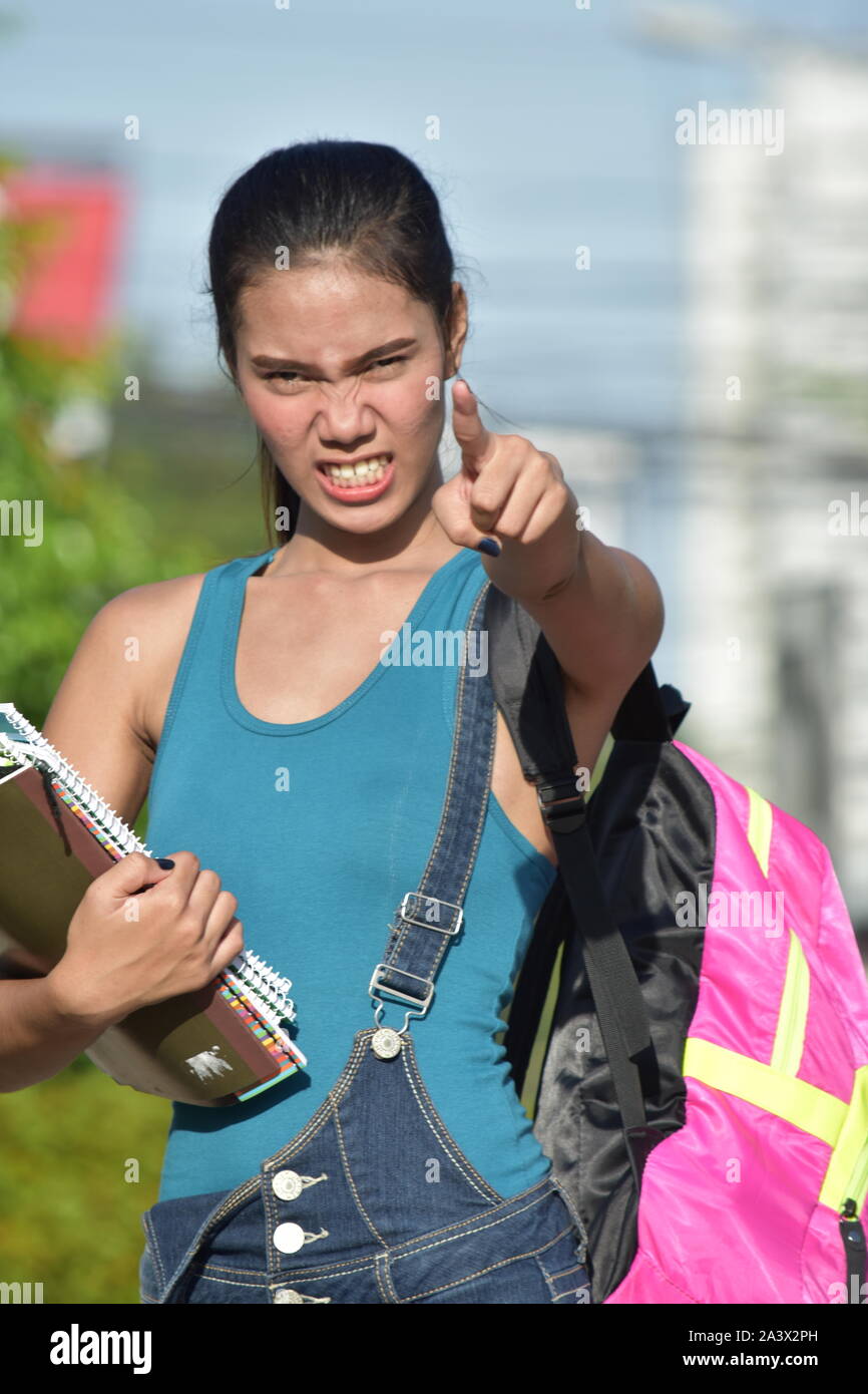 Angry female asian student hi-res stock photography and images - Alamy