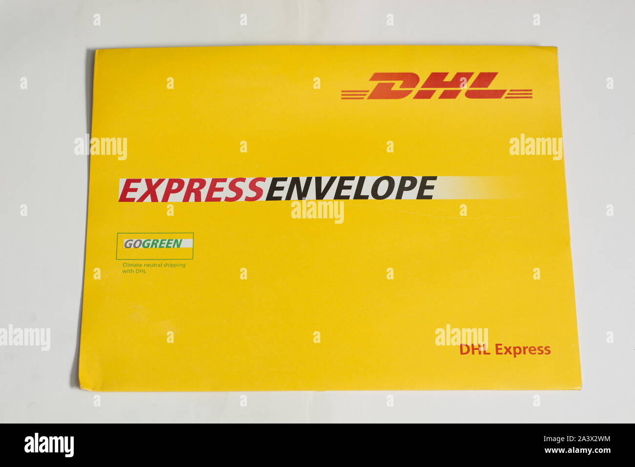 Monterrey, Mexico - Aug 28, 2019: Online store shipping box, standard DHL  packet Stock Photo - Alamy