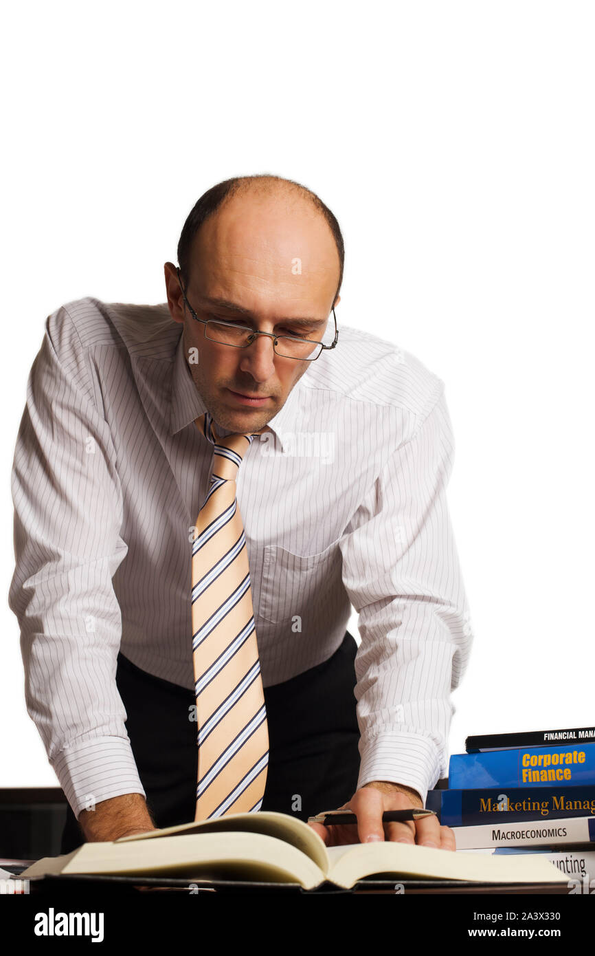 Businessman working in office Stock Photo