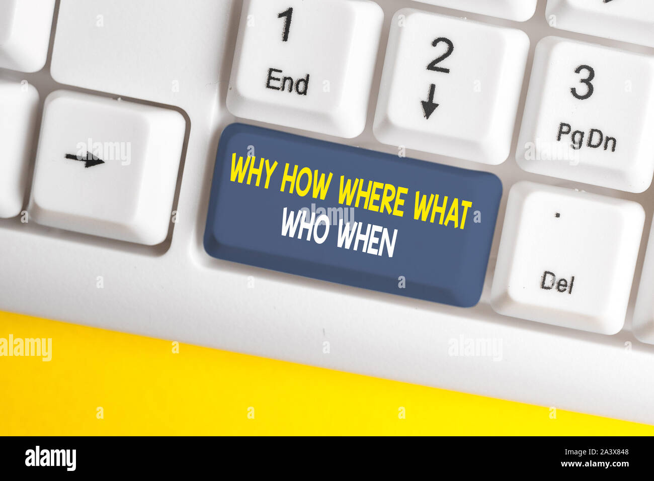 Conceptual hand writing showing Why How Where What Who When. Concept ...