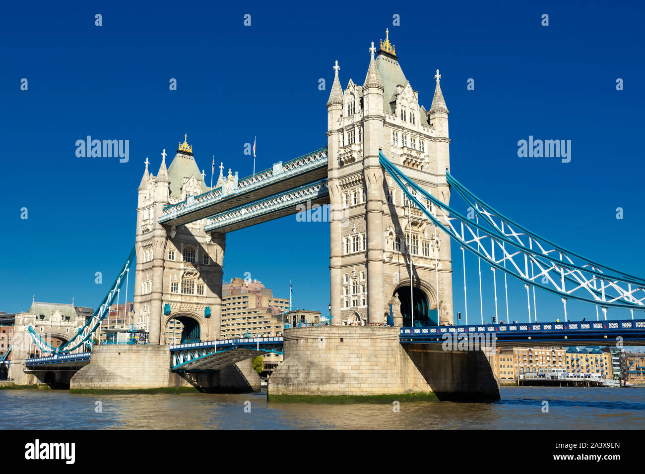 Tower bridge in London city ( United Kingdom ) Stock Photo