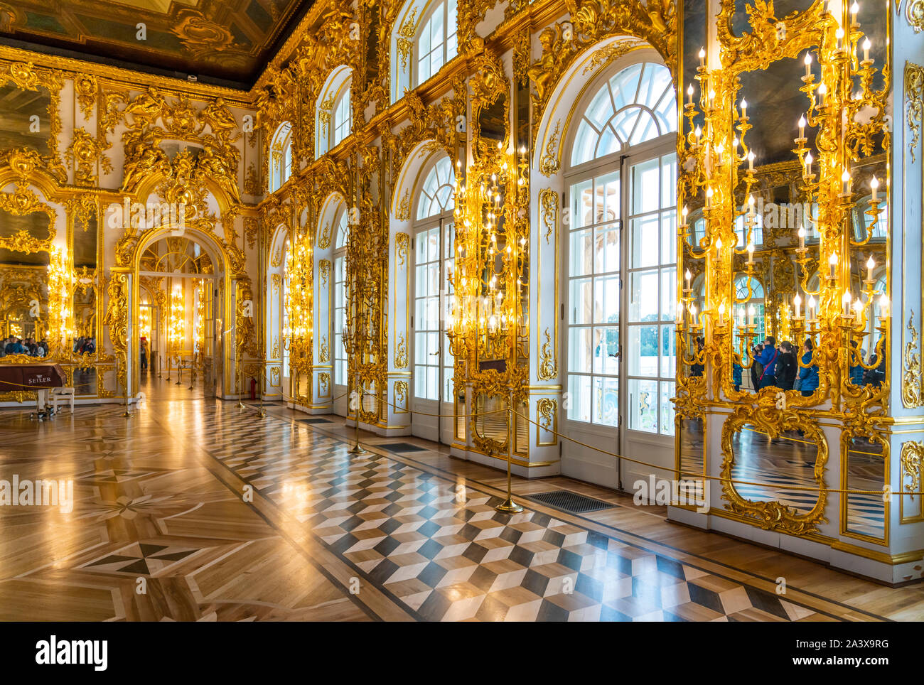 Interior of Catherine's Palace in St. Petersburg, Russia Stock Photo - Alamy