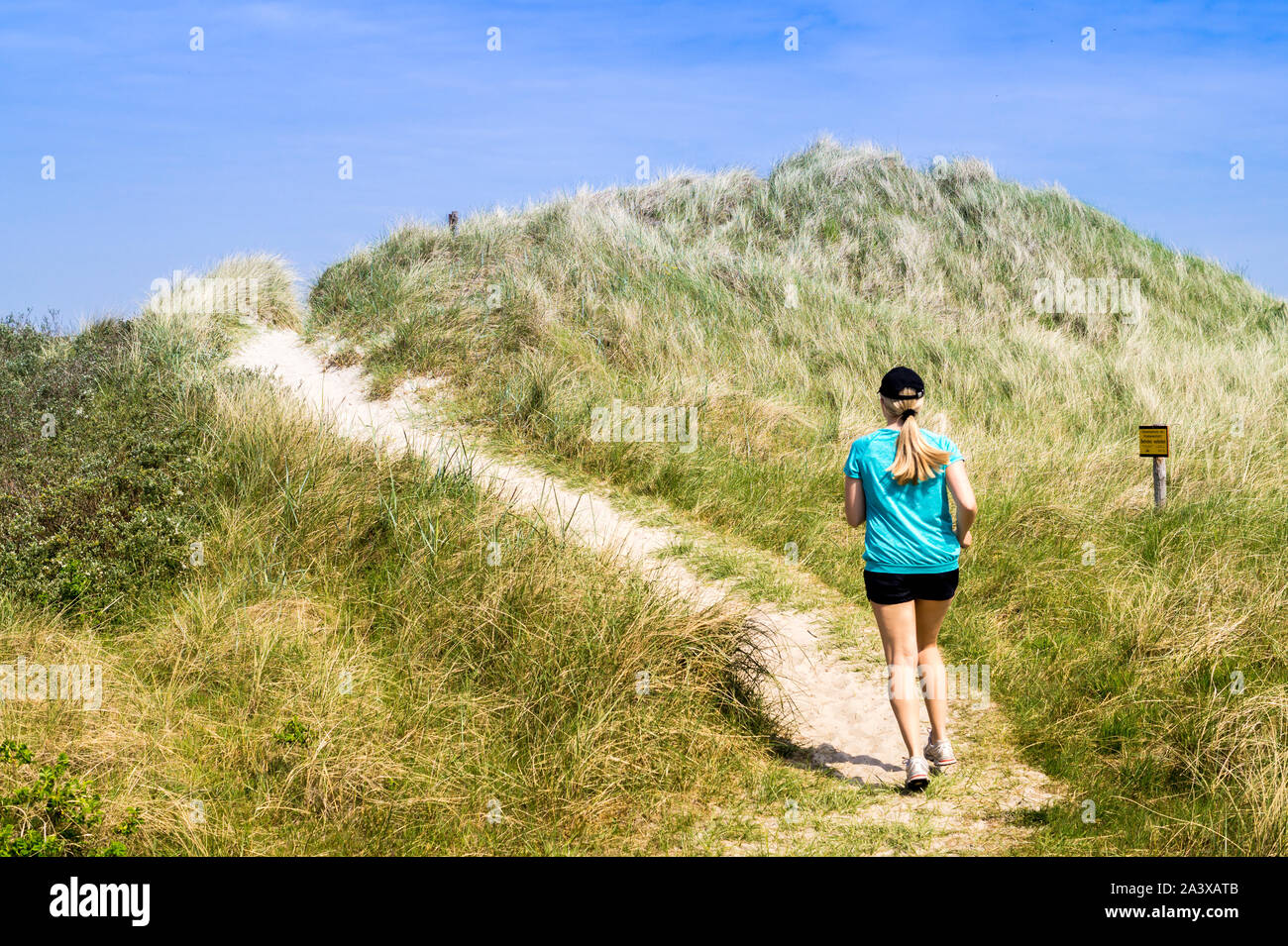 Run through the dunes Stock Photo Alamy