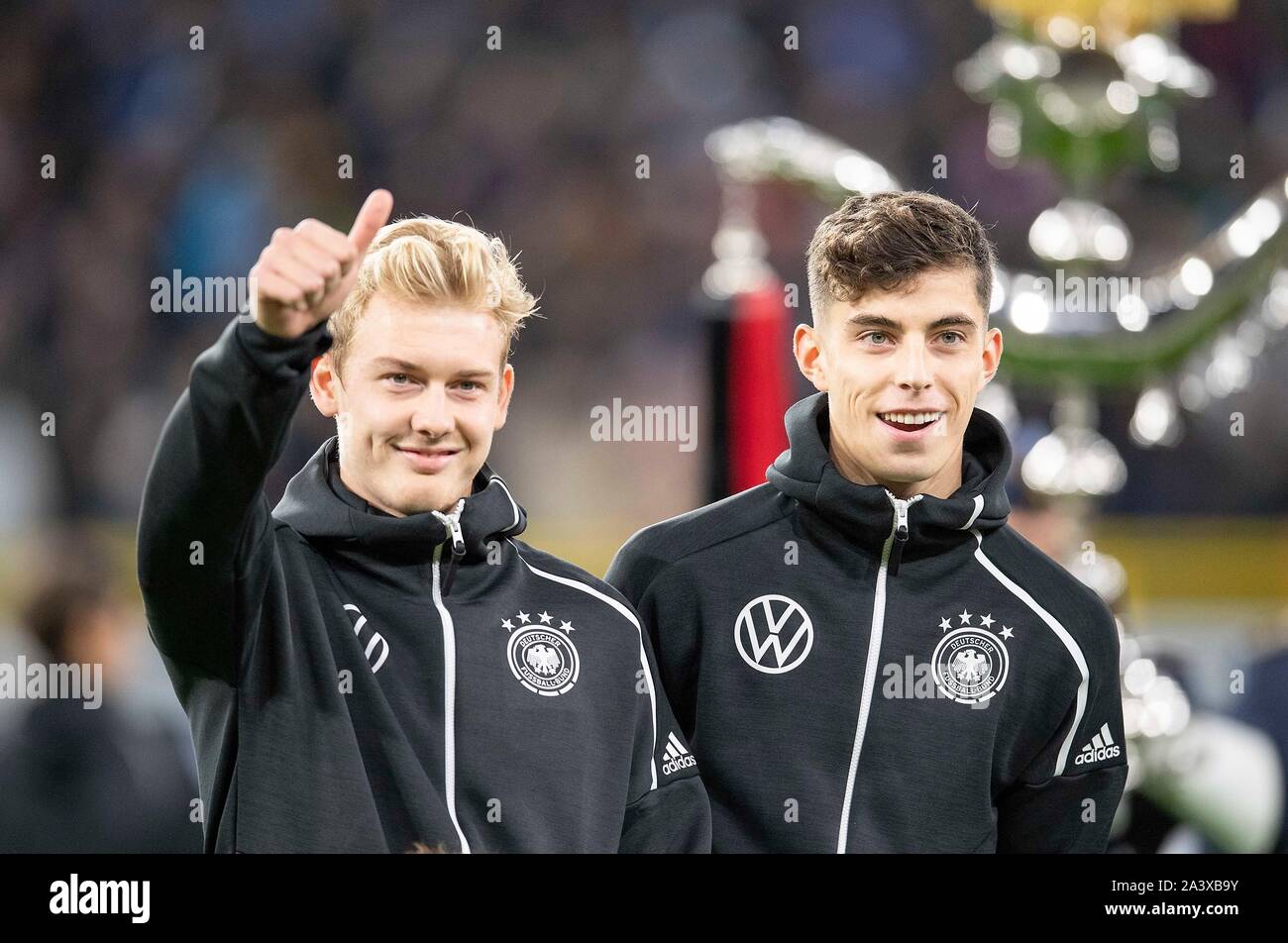 left to right Julian BRANDT (GER), Kai HAVERTZ (GER) Thumbs up after