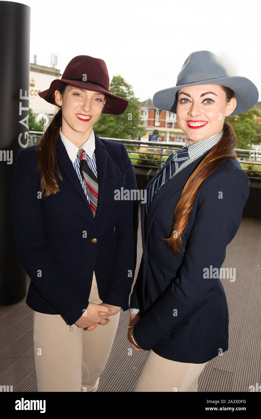 Autumn Racing Weekend & Ascot Beer Festival, Ascot Racecourse, Ascot, Berkshire, UK. 5th October, 2019. Racegoers enjoying the racing. Credit: Maureen McLean/Alamy Stock Photo