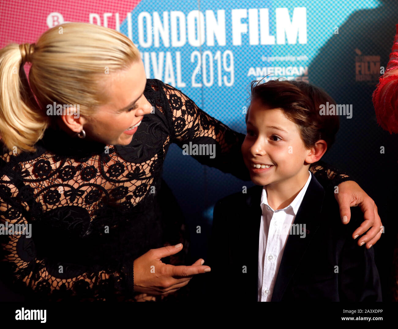Billie Piper and Toby Woolf attending the Rare Beasts Premiere as part