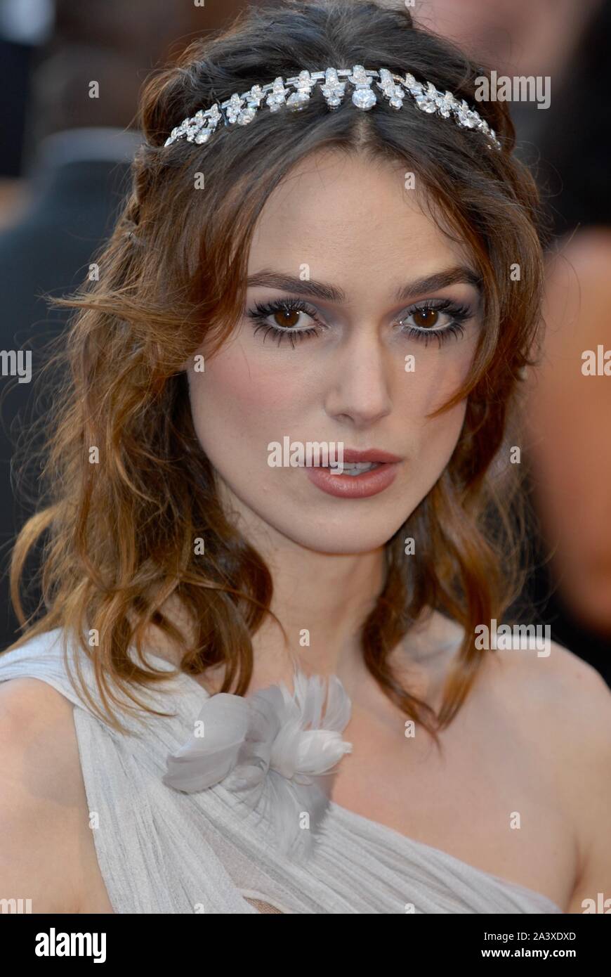 Keira Knightley. 'Atonement' - UK Premiere, Odeon Leicester Square, London. UK Stock Photo