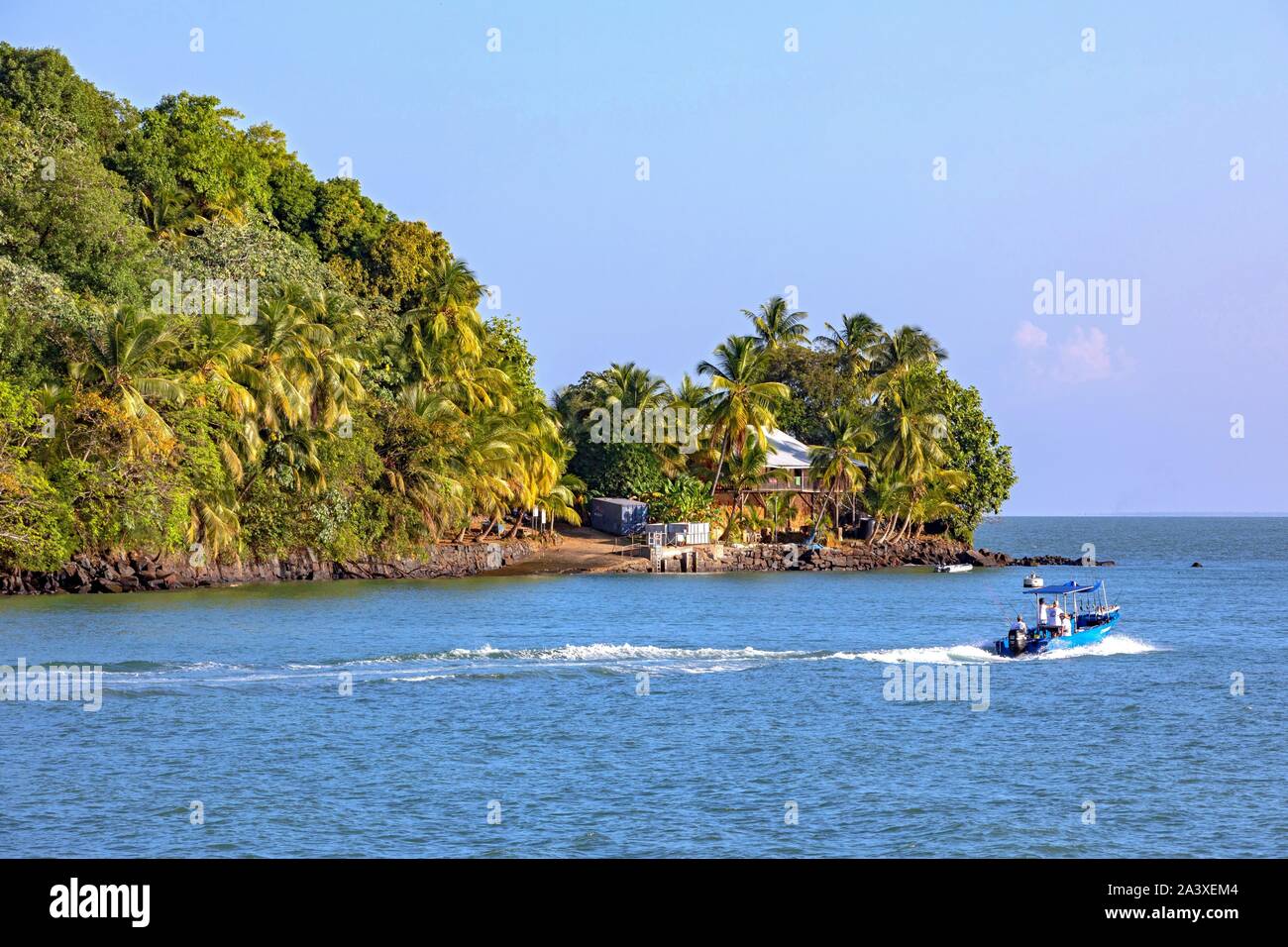 ILE SAINTJOSEPH ON WHICH THERE WAS ONCE A PENAL COLONY, SALVATION'S