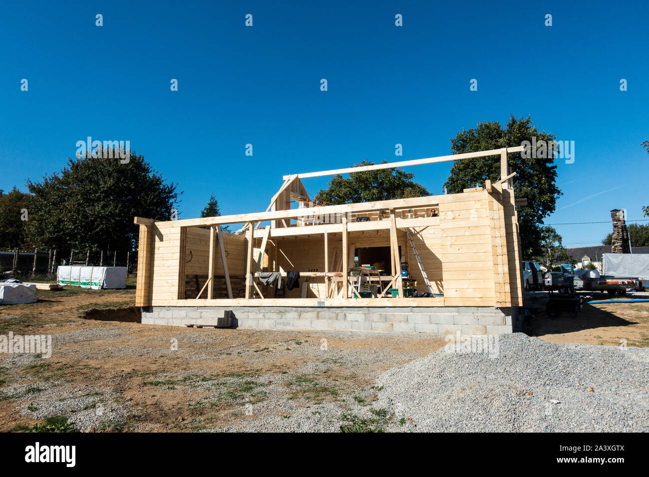 Self build house Stock Photo