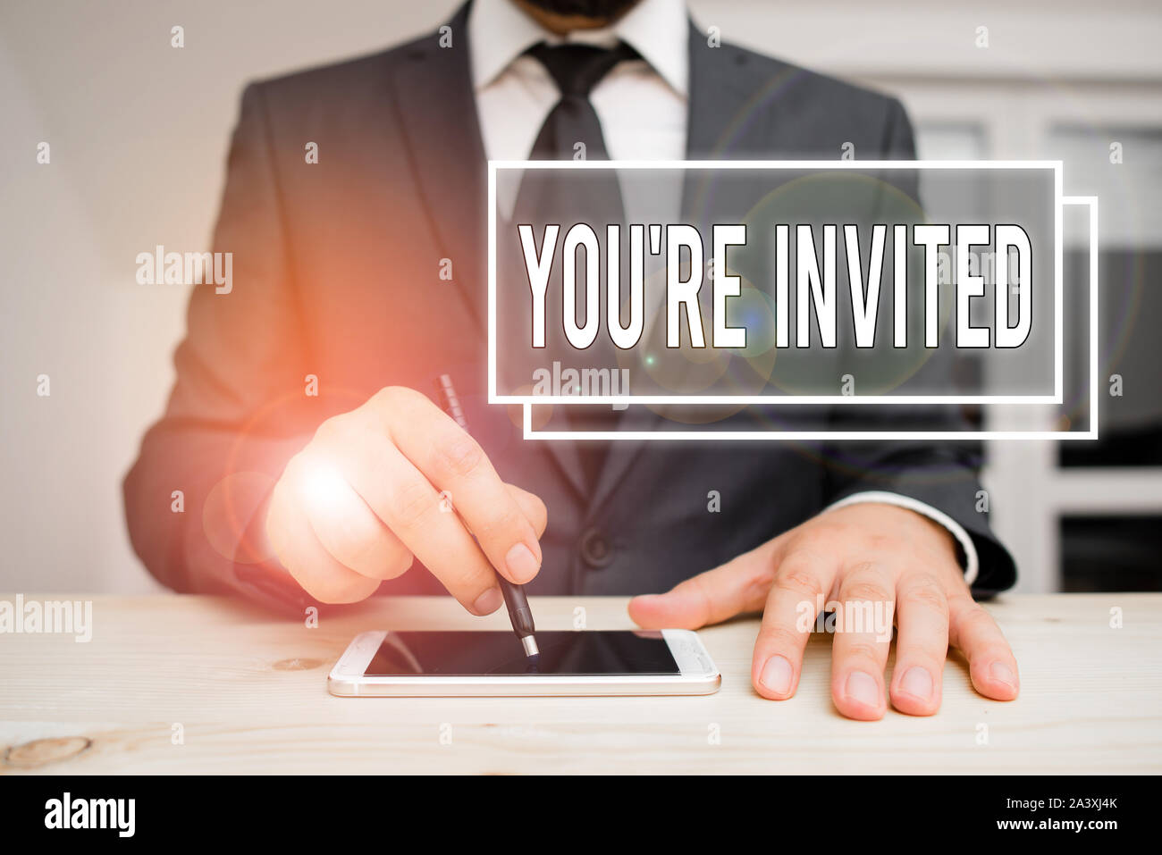Handwriting text writing You Re Invited. Conceptual photo Please join ...