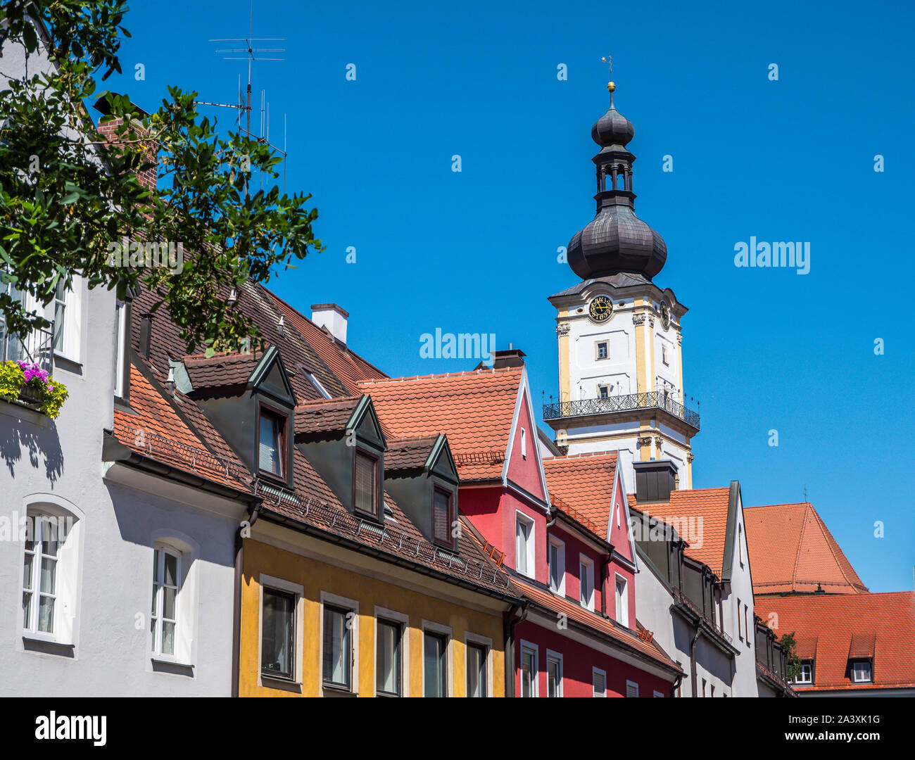 Old town of Weiden in der Oberpfalz Stock Photo
