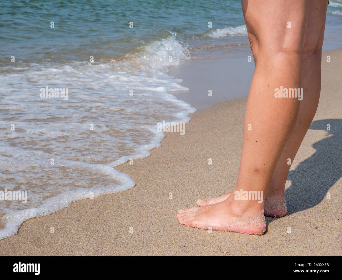 barefoot on Sylt Stock Photo