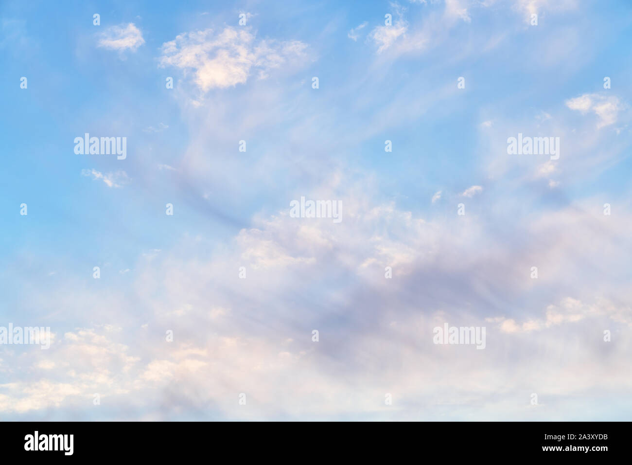 Clouds in the sky. Natural texture and background Stock Photo