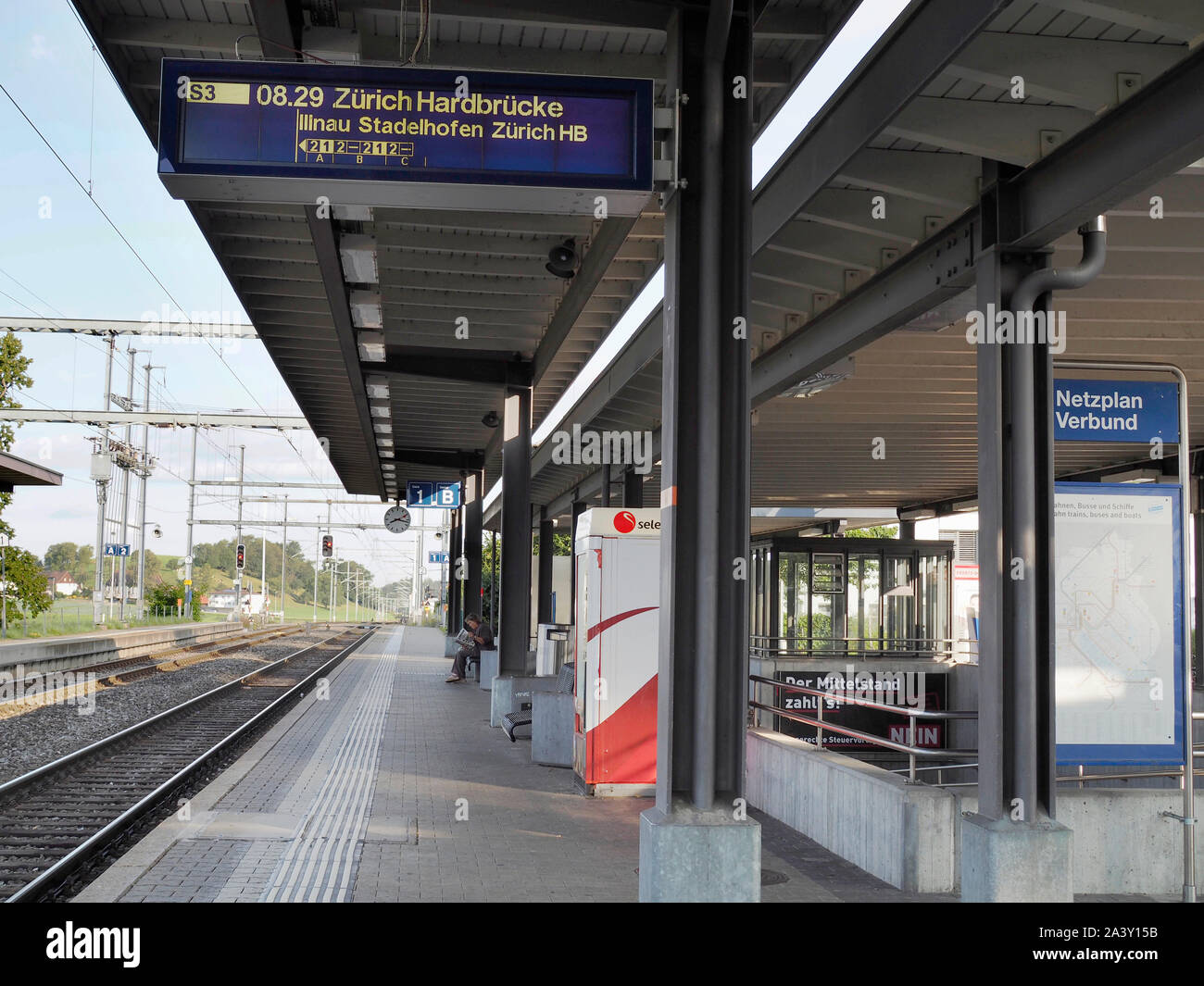 Bahnhof Fehraltorf ZH Stock Photo