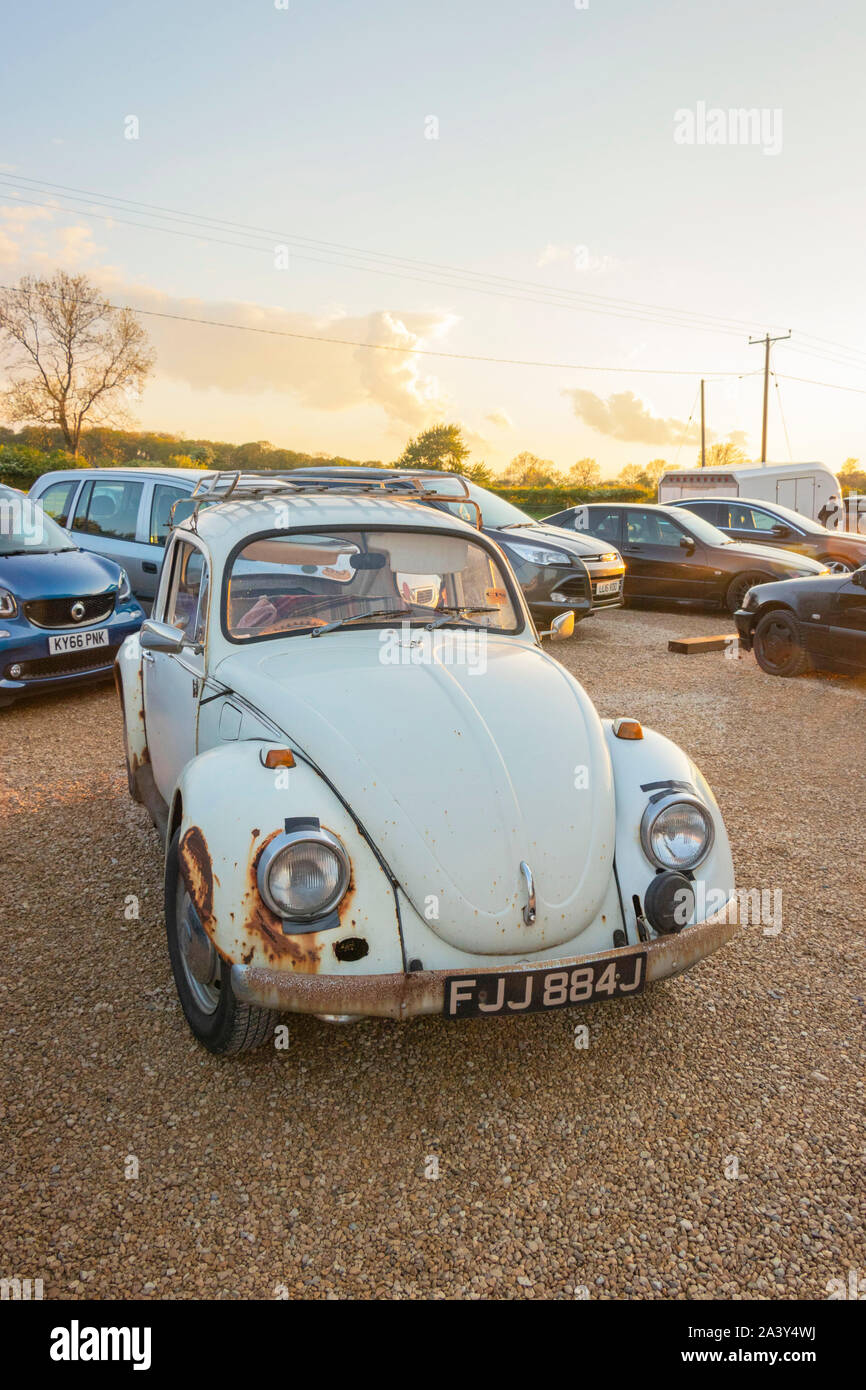 1960s VW Volkswagen Beetle Stock Photo