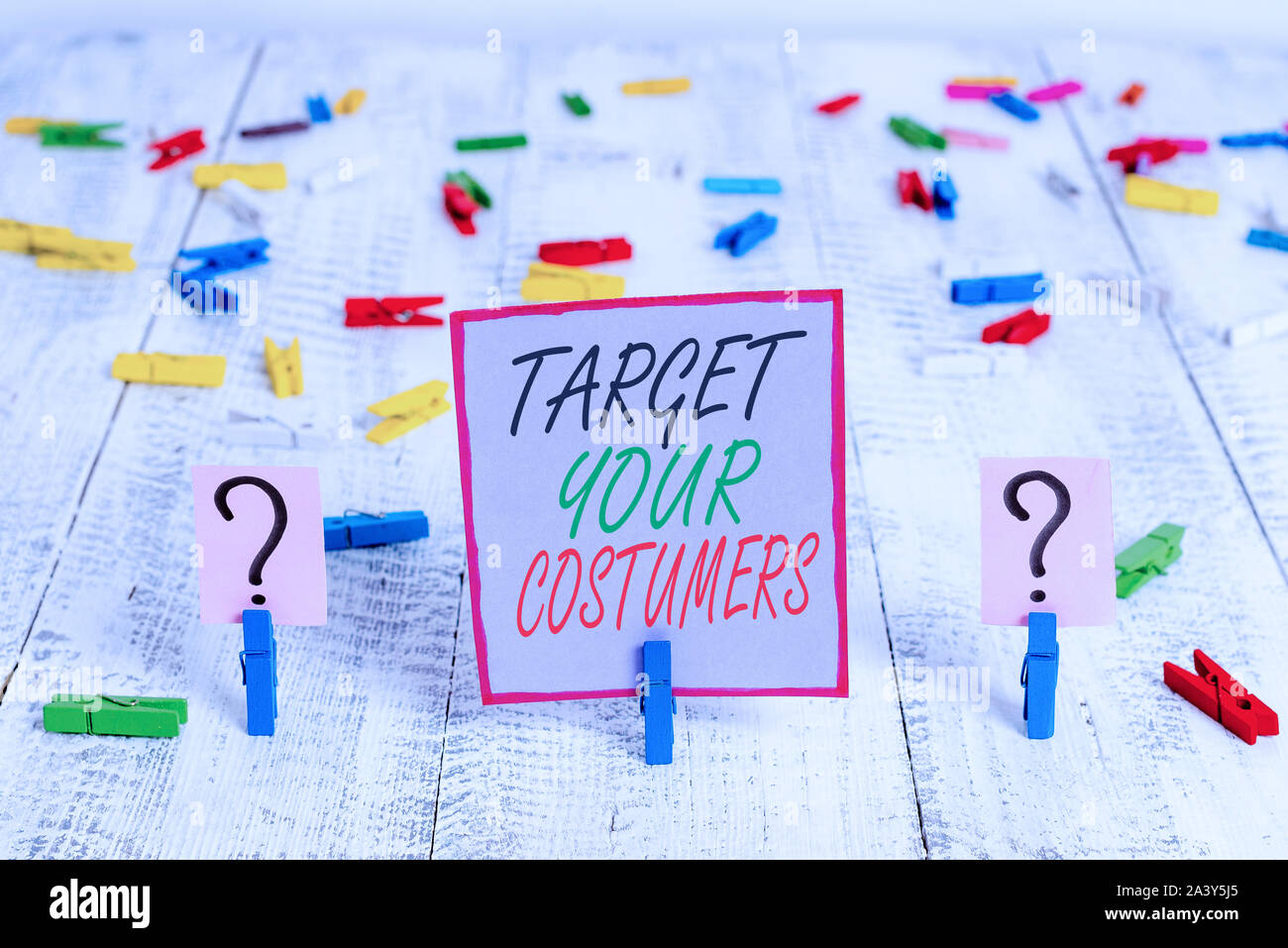 Target Handwritten Handwriting text writing Target Your Costumers. Conceptual photo ...